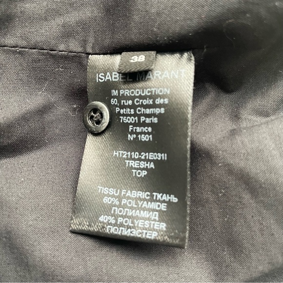 Isabel Marant Tresha Metallic Bow Top - Picture 8 of 10